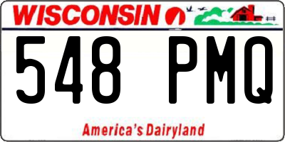 WI license plate 548PMQ
