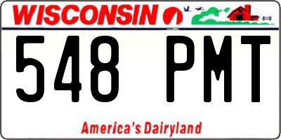 WI license plate 548PMT