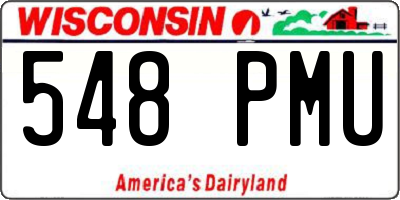 WI license plate 548PMU