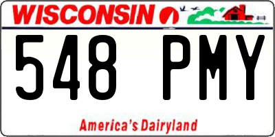 WI license plate 548PMY