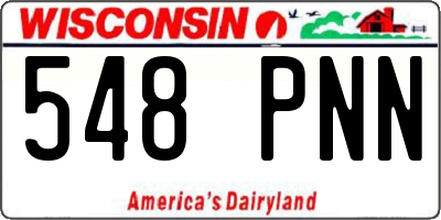 WI license plate 548PNN