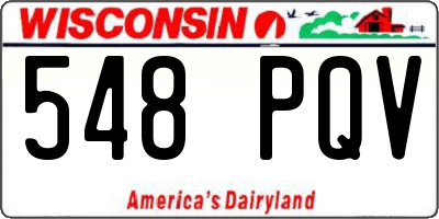 WI license plate 548PQV