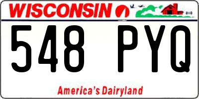 WI license plate 548PYQ