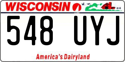 WI license plate 548UYJ
