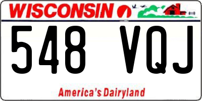 WI license plate 548VQJ