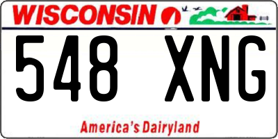 WI license plate 548XNG