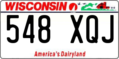 WI license plate 548XQJ