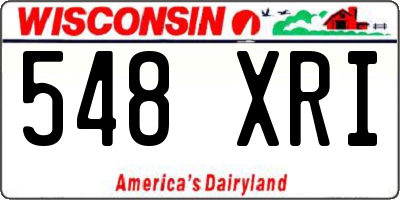 WI license plate 548XRI