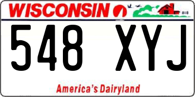 WI license plate 548XYJ