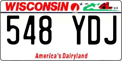 WI license plate 548YDJ