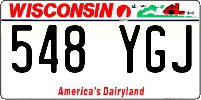 WI license plate 548YGJ