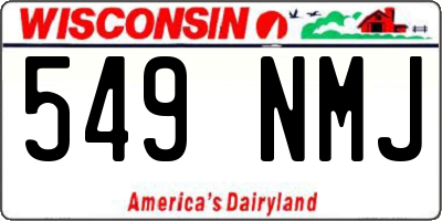 WI license plate 549NMJ