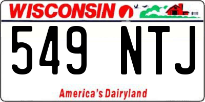 WI license plate 549NTJ