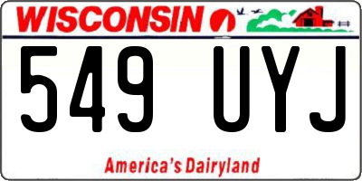 WI license plate 549UYJ