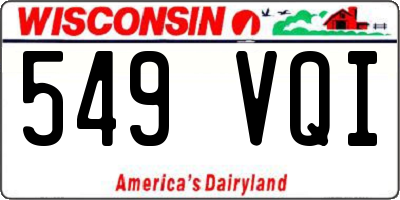 WI license plate 549VQI