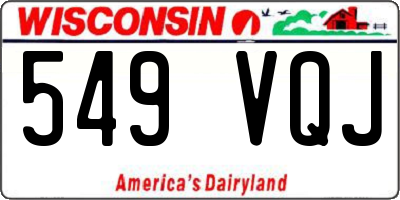WI license plate 549VQJ