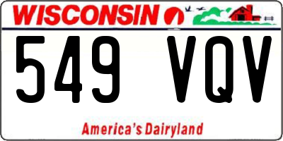 WI license plate 549VQV