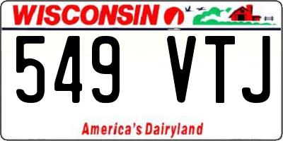 WI license plate 549VTJ