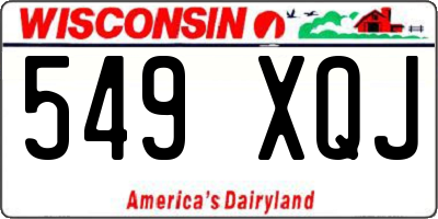 WI license plate 549XQJ