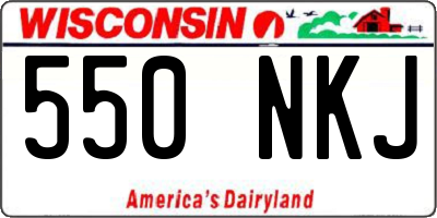 WI license plate 550NKJ