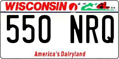 WI license plate 550NRQ