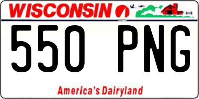 WI license plate 550PNG