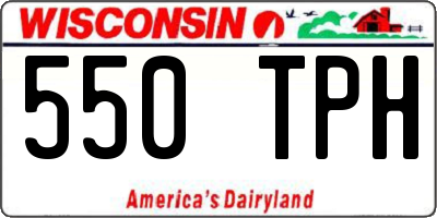 WI license plate 550TPH