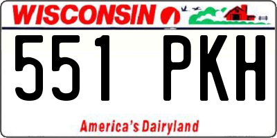 WI license plate 551PKH
