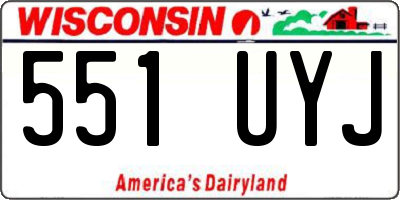 WI license plate 551UYJ