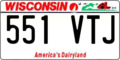WI license plate 551VTJ