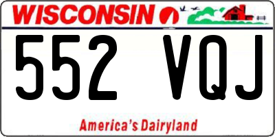 WI license plate 552VQJ