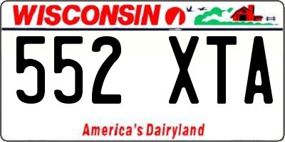 WI license plate 552XTA