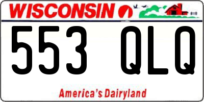 WI license plate 553QLQ