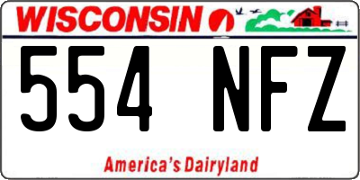 WI license plate 554NFZ