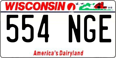 WI license plate 554NGE