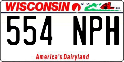 WI license plate 554NPH