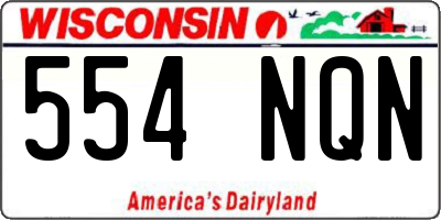 WI license plate 554NQN