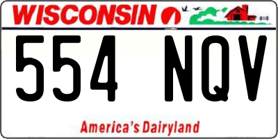 WI license plate 554NQV