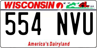 WI license plate 554NVU