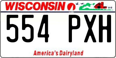 WI license plate 554PXH