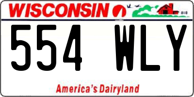WI license plate 554WLY