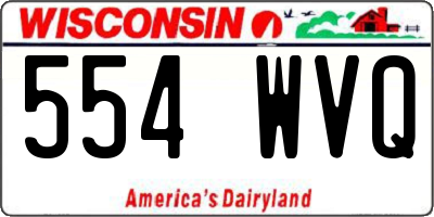 WI license plate 554WVQ