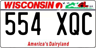 WI license plate 554XQC