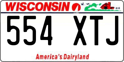 WI license plate 554XTJ