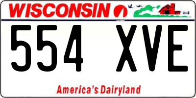 WI license plate 554XVE