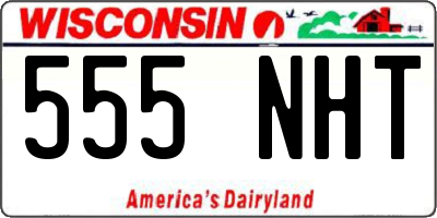 WI license plate 555NHT