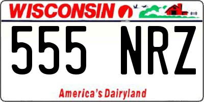 WI license plate 555NRZ
