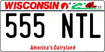 WI license plate 555NTL