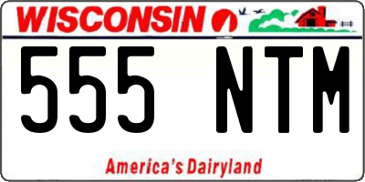WI license plate 555NTM