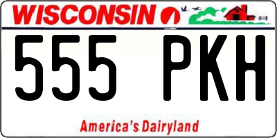 WI license plate 555PKH